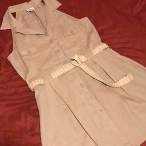 Light Brown Linen Sundress